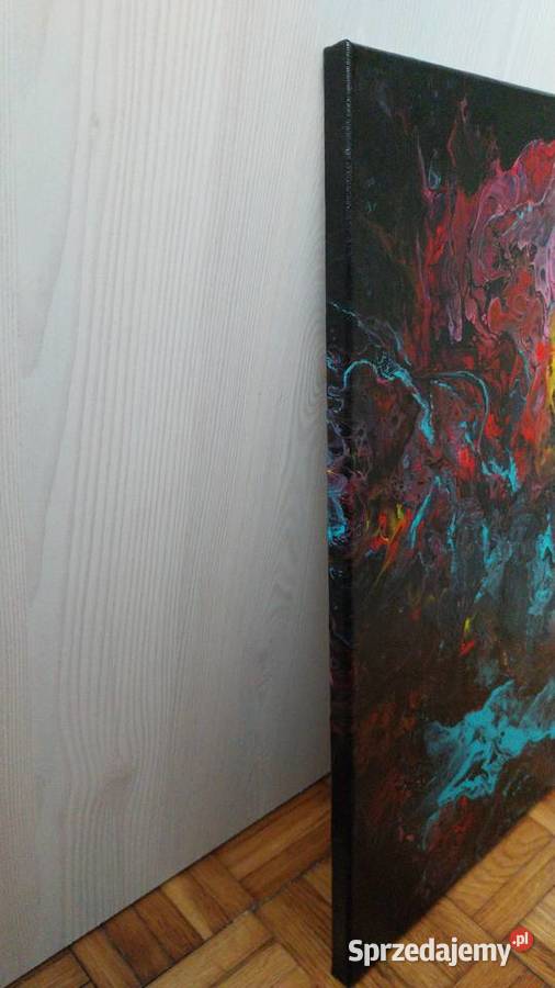 Abstrakcyjny obraz Back to własnoręcznie Ciechanów