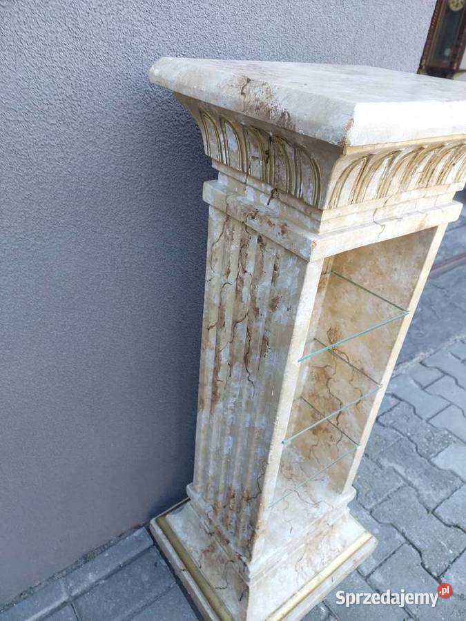 Kolumna gipsowa imitacja marmuru kwietnik pomorskie Tczew
