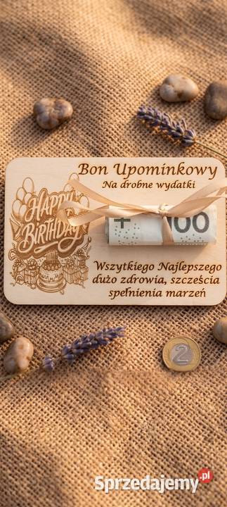EKO drewniany Bon Podarunkowy SzubalaArt opolskie Krapkowice sprzedam