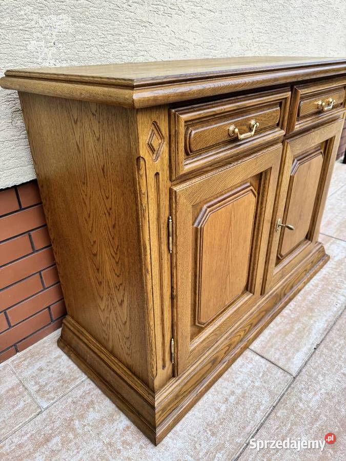 Komoda stylowa dębowa 2 drzwiowa szafka regał sprzedam