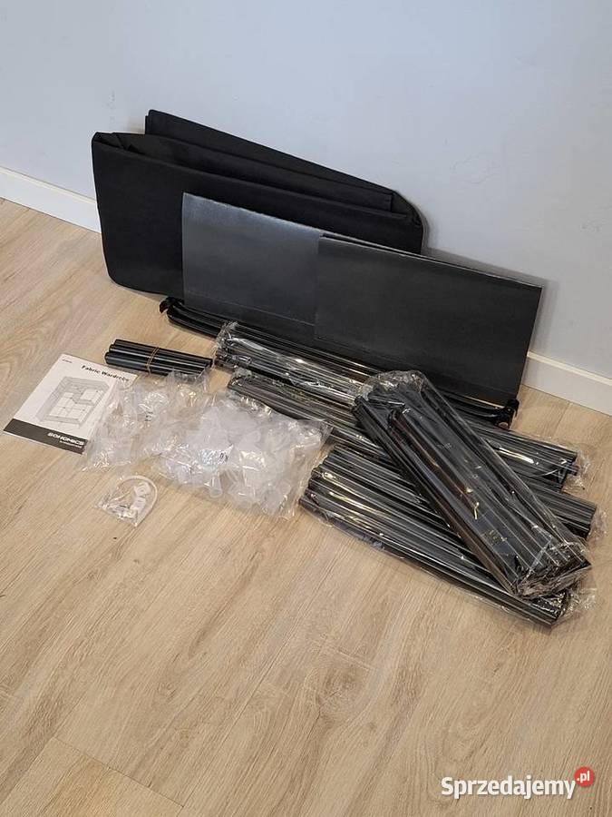 Szafa z tkaniny zamykanaczarna 45x127x180 Ruda Śląska