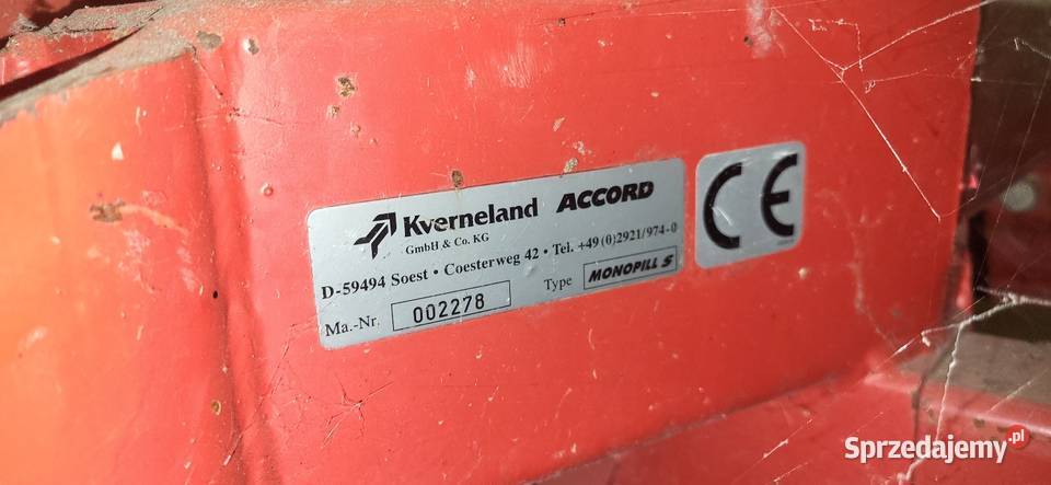 Kverneland monopil siewnik do buraków kleine Hrubieszów