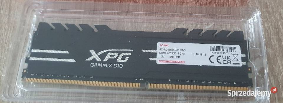 Pamięć RAM XPG GAMMIX D10 2 sztuki DDR4 DIMM 8GB Pamięci Rumia sprzedam