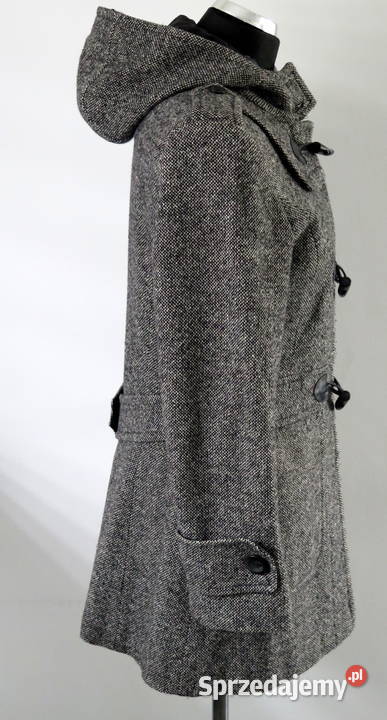 Piękny klasyczny płaszczyk Laura Ashley r M 38 czarny Kurtki i płaszcze Komorniki sprzedam