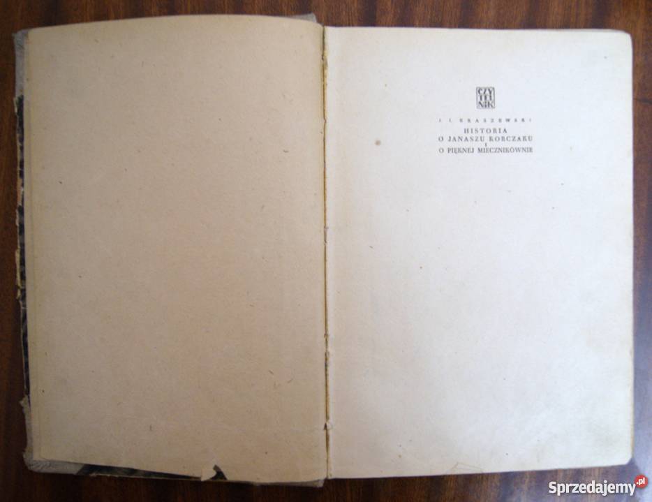 J I Kraszewski Historia o Janaszu Korczaku t III Parczew sprzedam