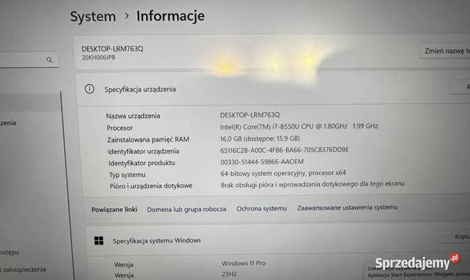 Lenovo x1 carbon i7 16gb 512GB 1920x1080 Full HD Białystok