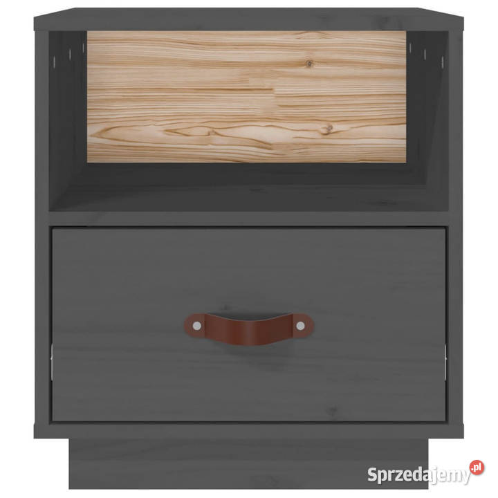 Szafka nocna szara 40x34x45 lite drewno sosnowe mazowieckie Warszawa