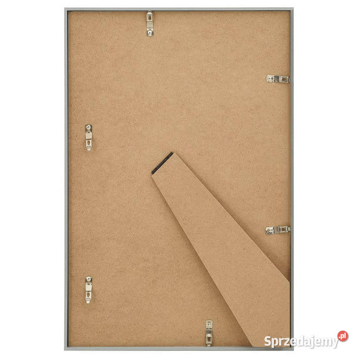 Ramki na zdjęcia 3 stołowe srebrne 21x297 MDF Pozostałe