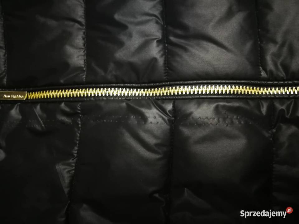 Kamizelka czarna pikowana z futerkiem SM małopolskie Zielonki