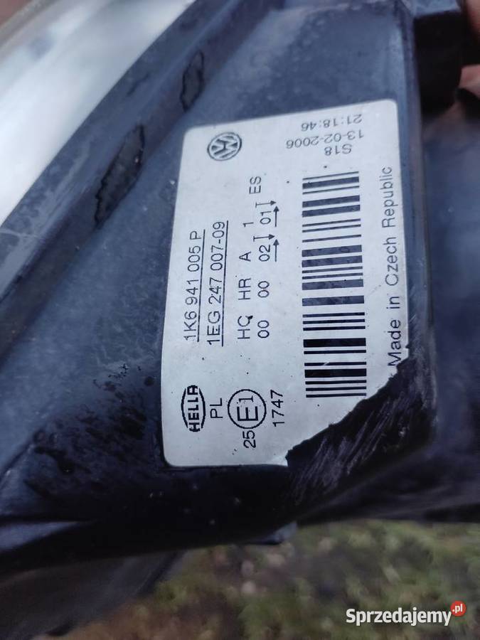Lampa przednia lewa Golf V Międzychód