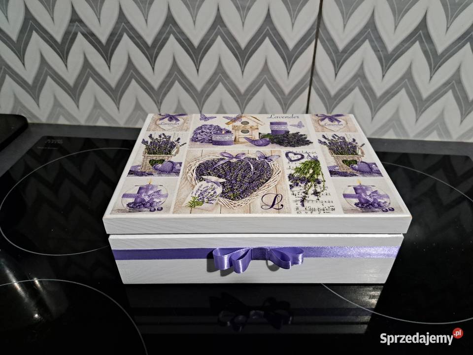 Herbaciarka 6 lawenda różne wzory decoupage Rękodzieło Kędzierzyn-Koźle