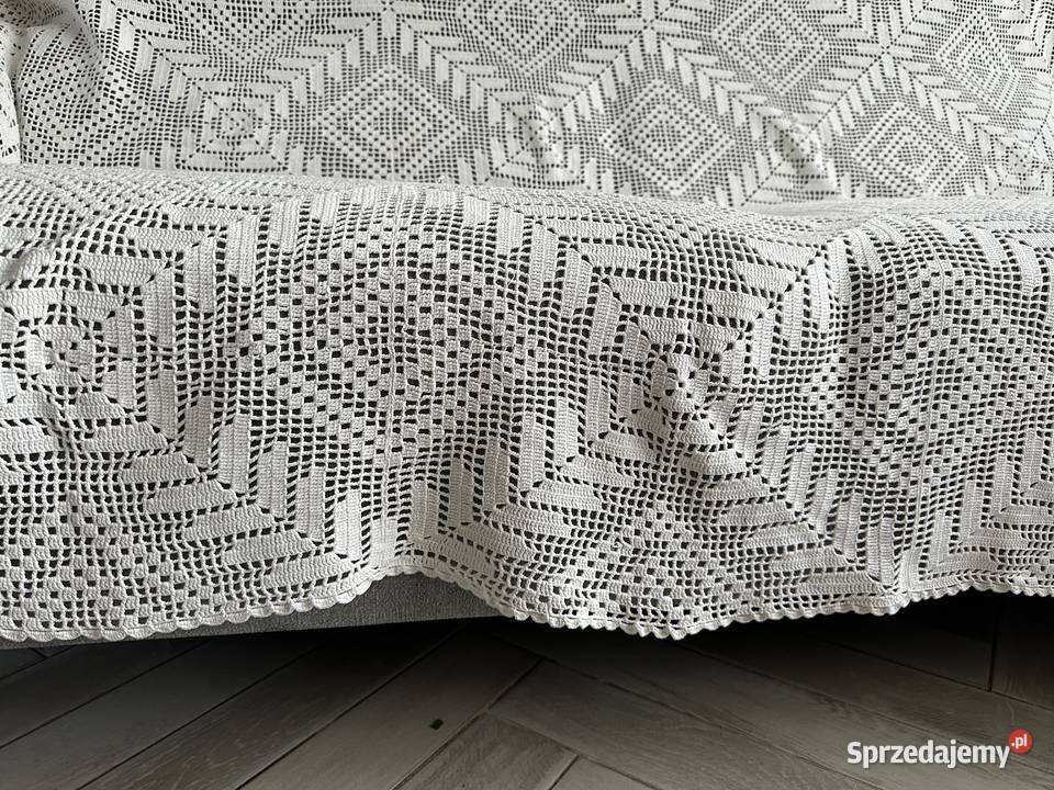 Narzuta Boho na łóżko rękodzieło szydełko Łódź