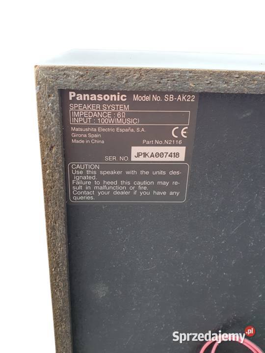 Stara wieża Panasonic SAAK22 Unikatowy zestaw śląskie Cieszyn