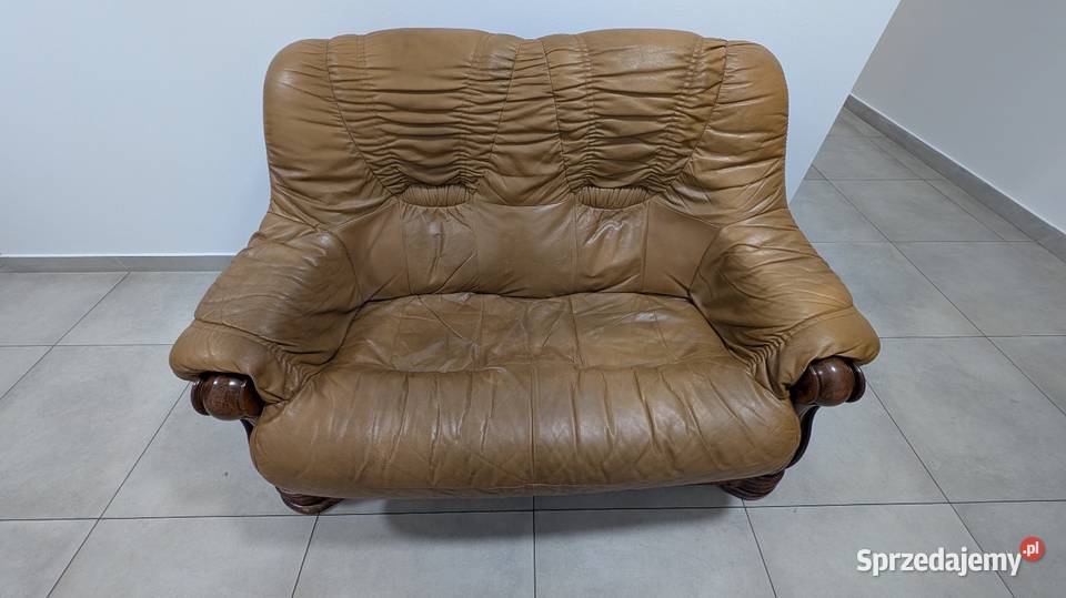 Sofa dwuosobowa skórzana Radomsko