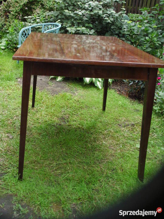 Stary stół PRL rozkładany 80cm Warszawa