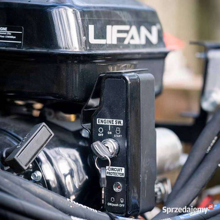 Przyczepa leśna do ATV z żurawiem 36 m silnikiem Oświęcim