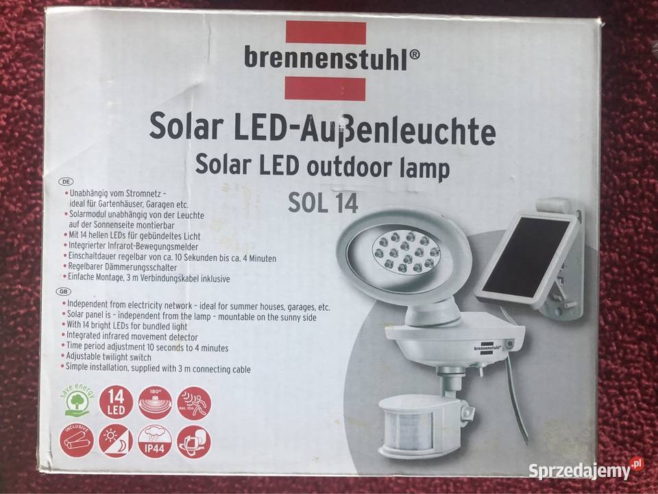 Solarna lampa zewnętrzna LED Brennenstuhl SOL 14 Kołobrzeg