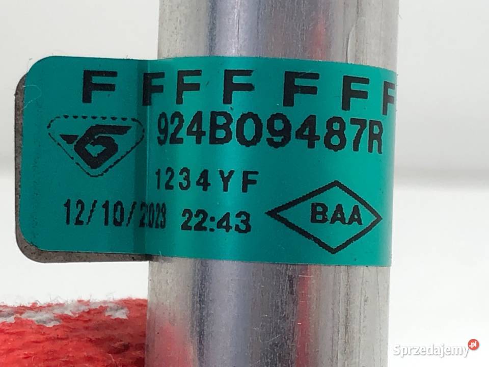 RURKA KLIMATYZACJI RENAULT CAPTUR II 924B09487R osobowe Przewody klimatyzacji podkarpackie