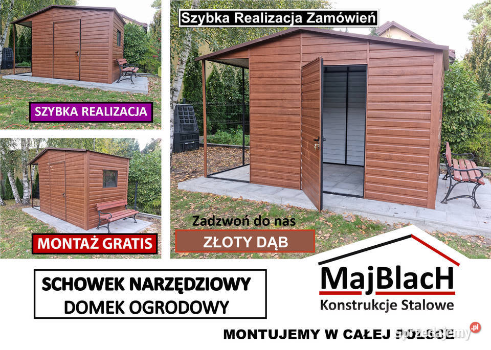 Garaż Blaszany Wiatka OgrodowaSchowek na