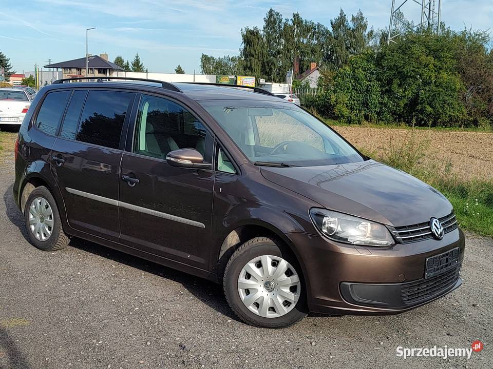 VW TOURAN BENZYNA 7 OSÓB welurowa tapicerka wielkopolskie Leszno