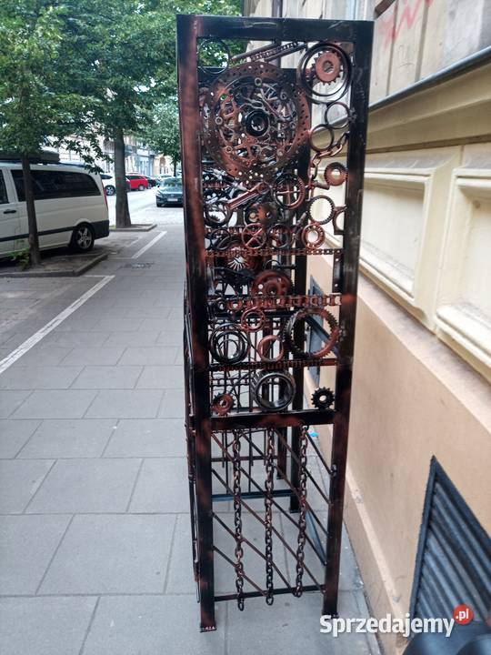 Regały i recepcja DJka cyberpunk custom Kraków