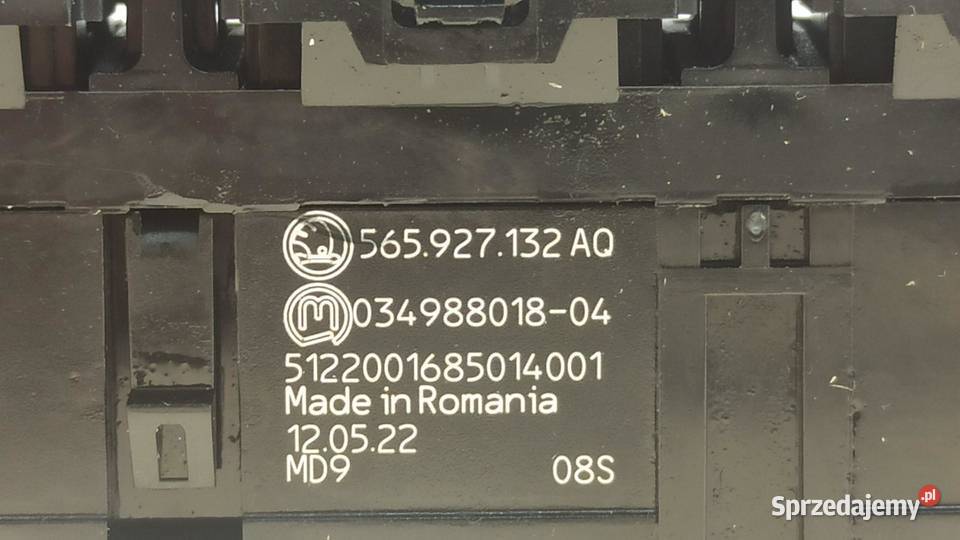 SKODA KODIAQ PANEL PRZEŁĄCZNIK 565927132AQ Panele sterowania, przełączniki sprzedam
