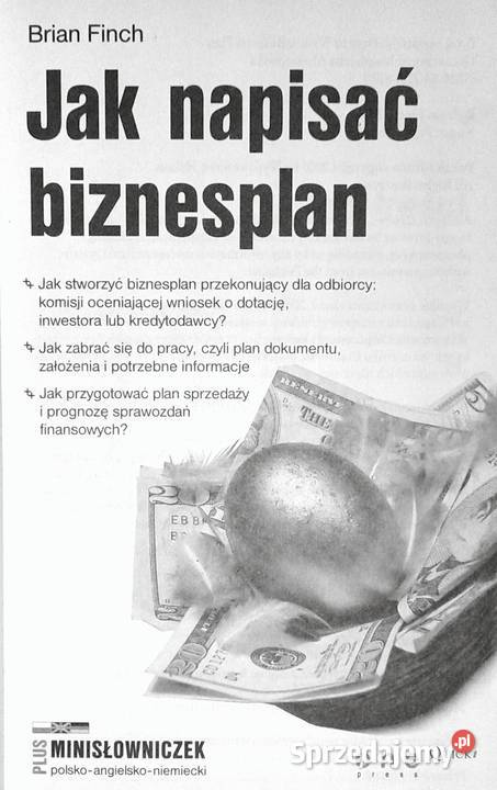 napisać biznesplan Brian Finch miękka Pozostałe Książki i Podręczniki Chełm