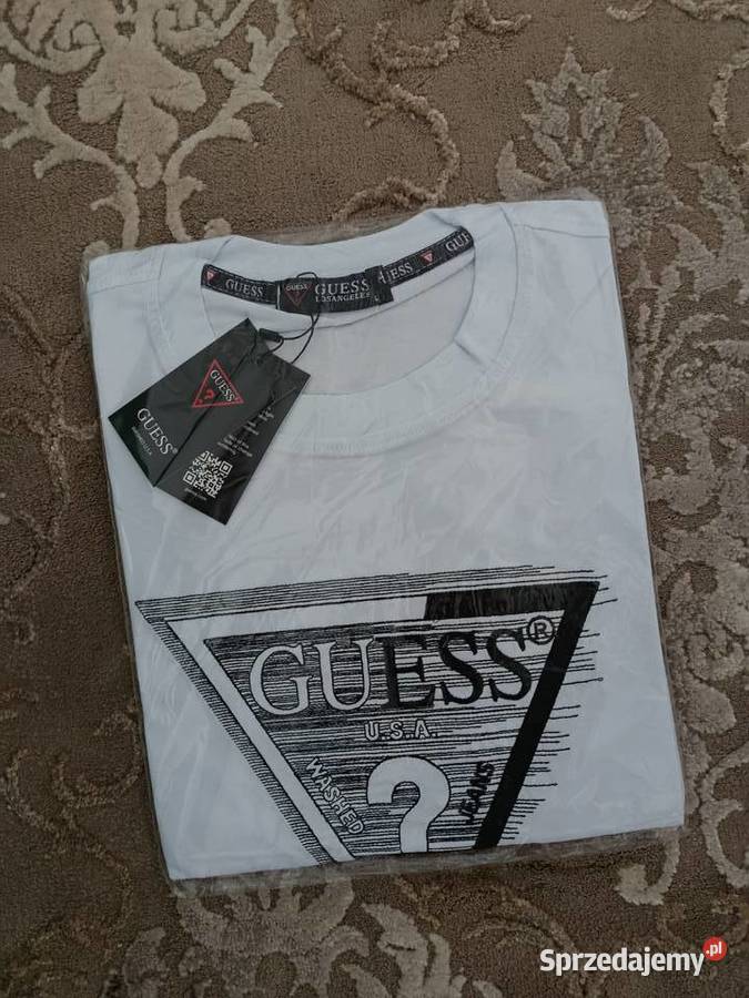 Tshirt męski Guess Regular Fit duże logo rozmiar Białystok sprzedam