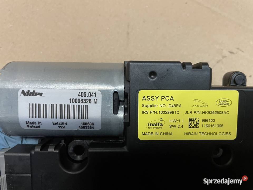 HK8353508AC moduł sterujący szyberdachem Jaguar Rok produkcji 2016 sprzedam