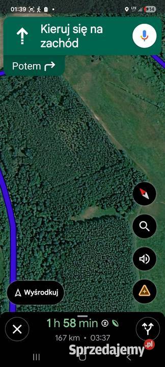NA SPRZEDAŻ WYJĄTKOWY LAS Rzeki Narew IDEALNA 6037m2 Włochówka sprzedam