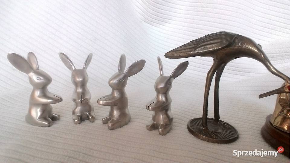 Figurki Żabka Królik inne Mosiądz Stare Kubki Antyki mazowieckie Płońsk sprzedam