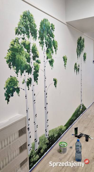 Malowanie na ścianach mural w pokoju dziecięcym Stalowa Wola