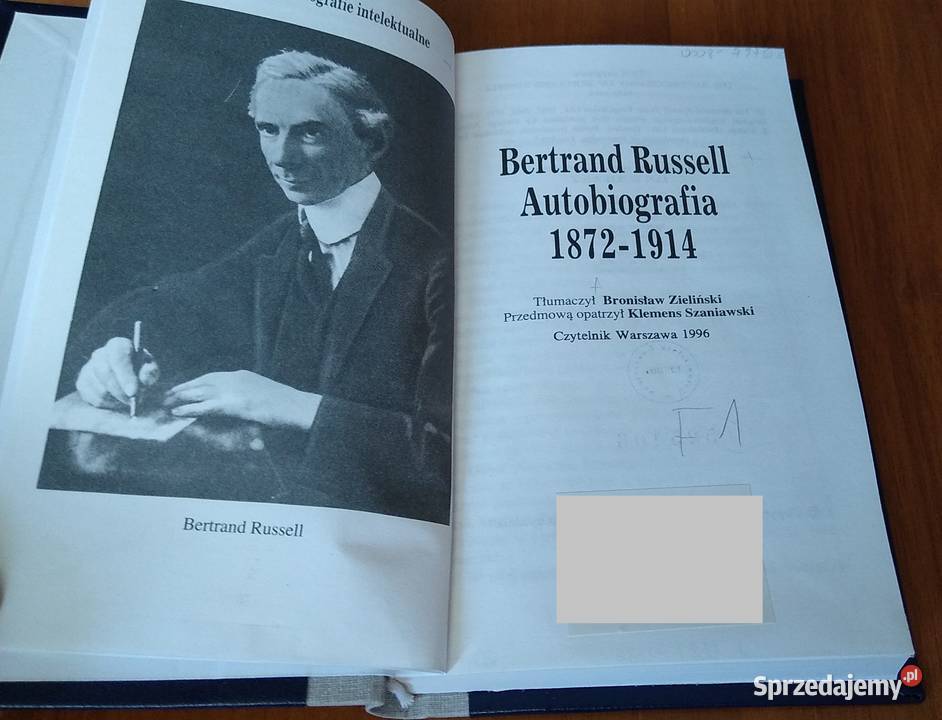 Autobiografia 18721914 Bertrand Russell TWARDA Gdańsk