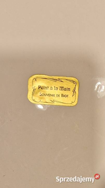 Duża PATERA NA NÓŻCE ceramika z Biot Francja Pozostałe Lublin