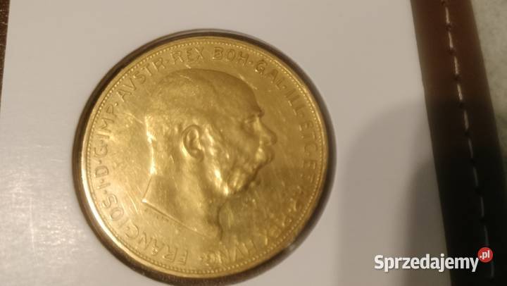 100 Koron 1915r Austria złoto 900 3388g Warszawa