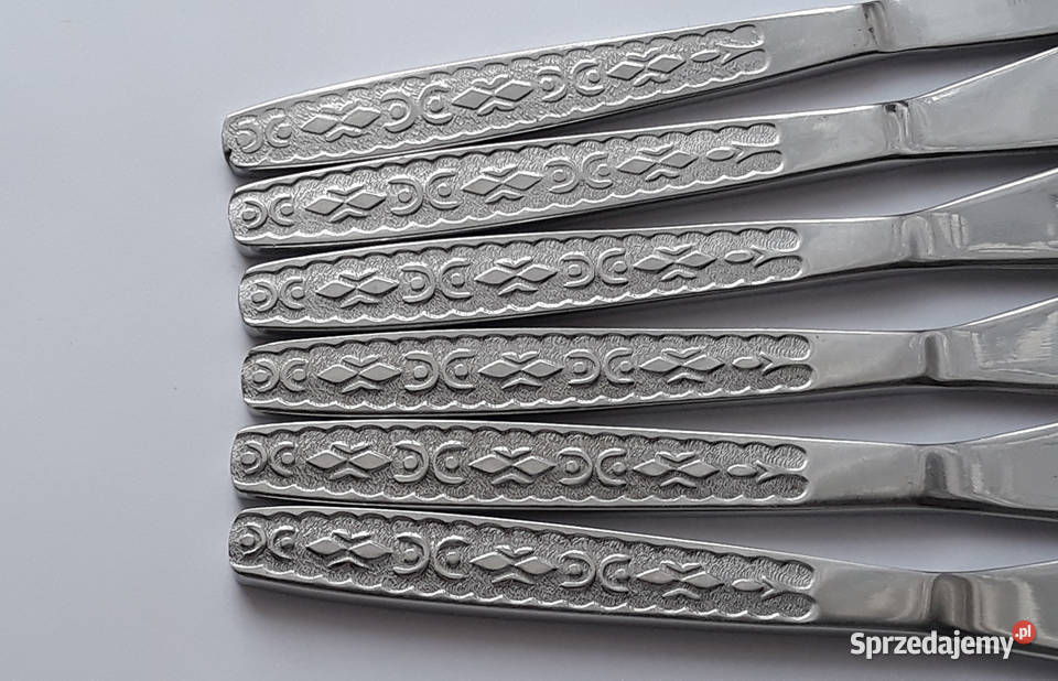 Noże obiadowe KASZUBSKI Gerlach sztućce PRL