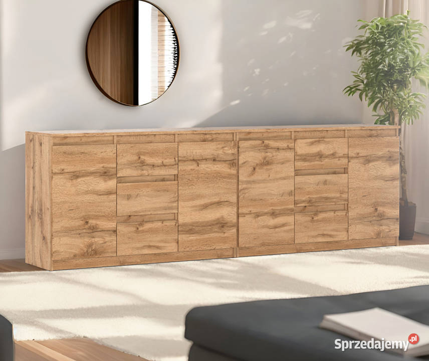 Komoda Drewniana Dąb Wotan Z 6 Szufladami 35cm Elbląg sprzedam