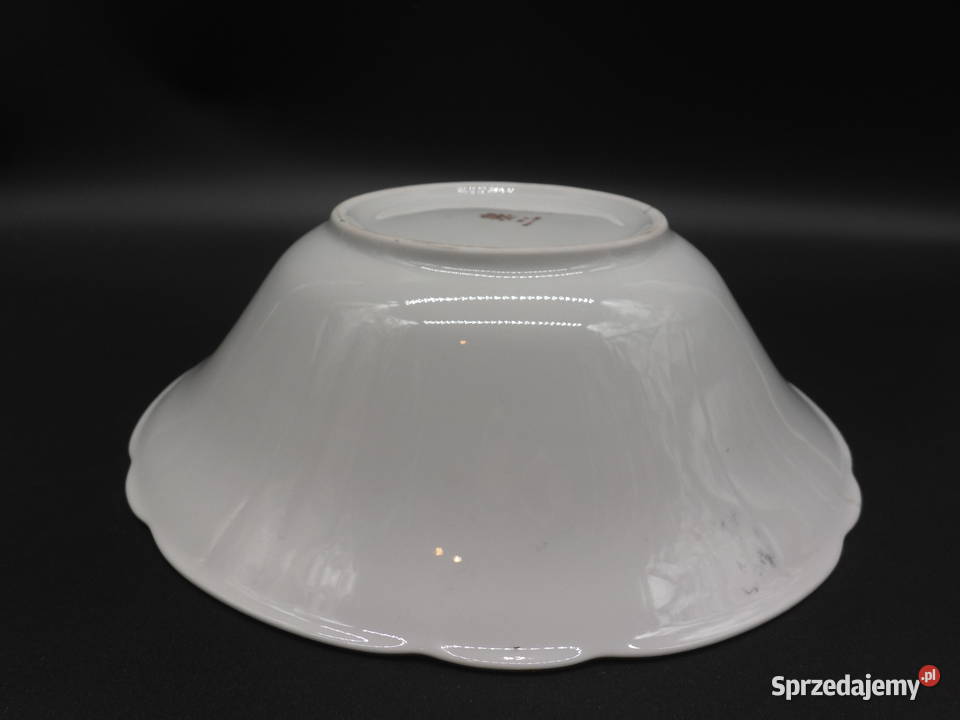 Porcelanowa miska iryzowana z motywem scenki