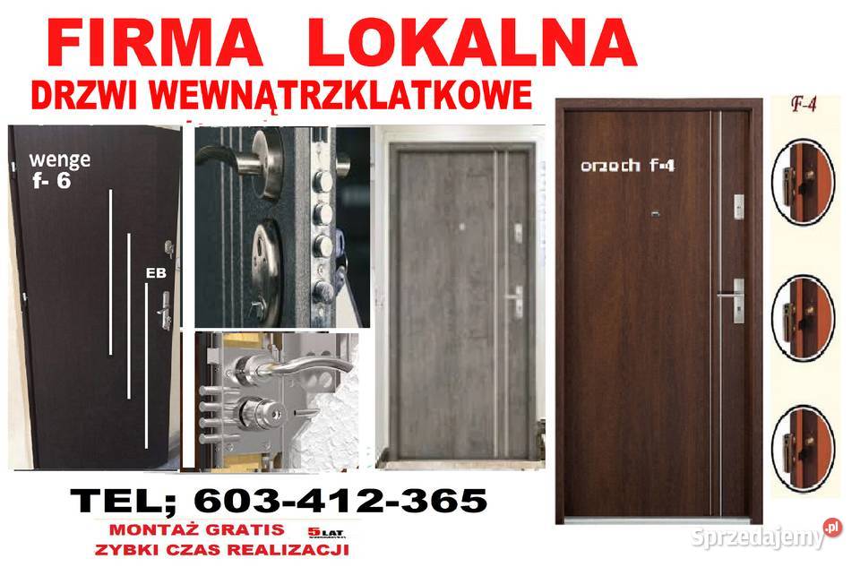 Drzwi zewnętrzne z MONTAŻ EM wejściowe bloki