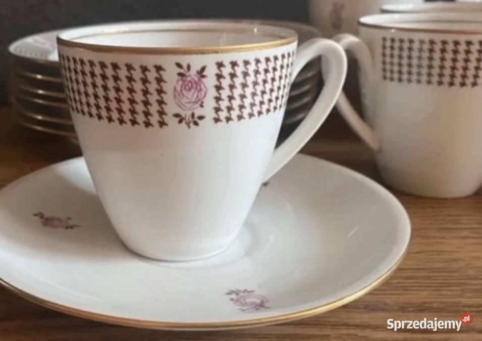 Zestaw do kawy herbaty stara niemiecka porcelana Wałbrzych