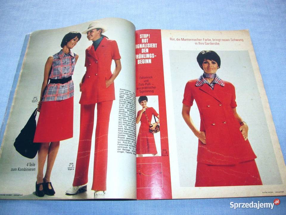 Burda Moden 11971 magazyn mody wykroje Vintage