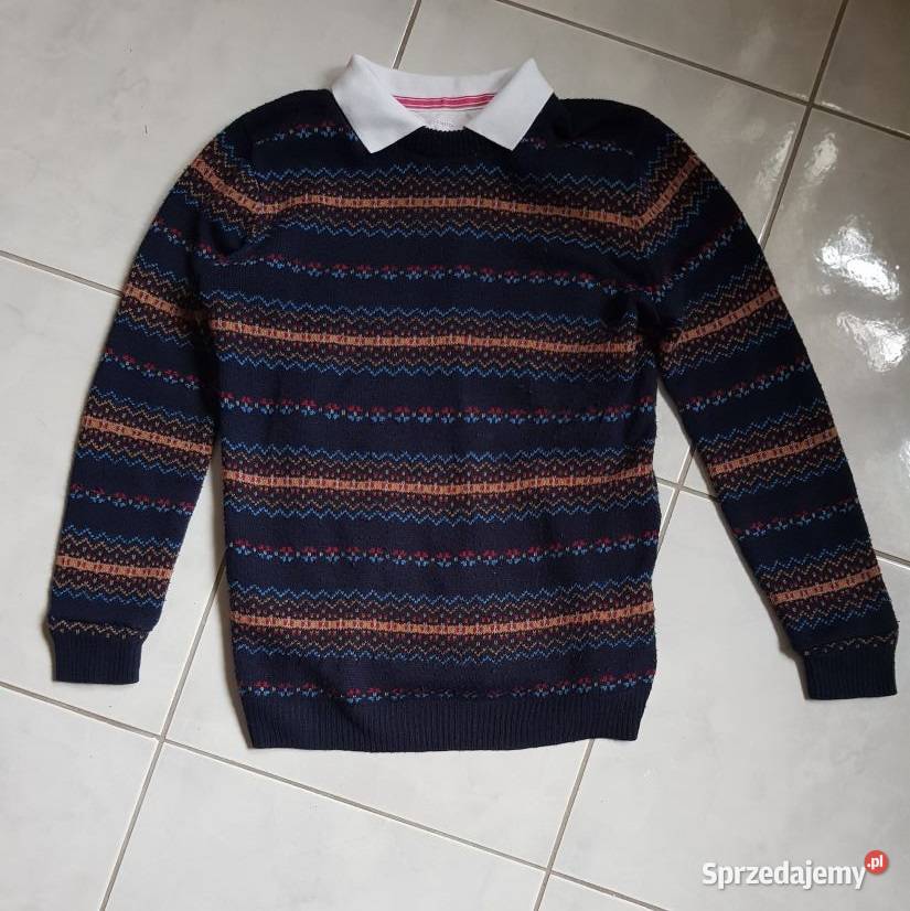 sweter wełniany elegancki vintage retro wzory Kielce