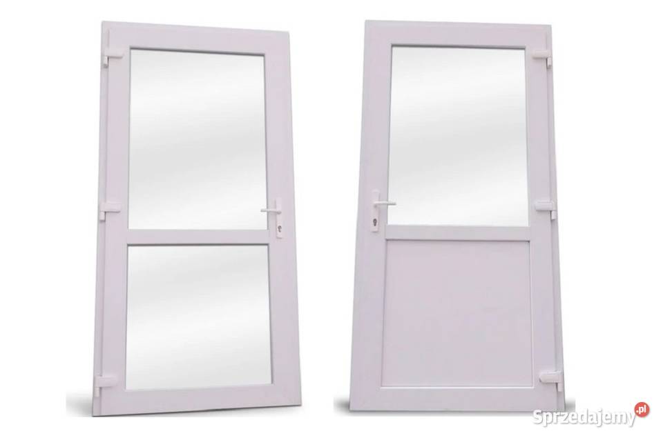 Drzwi zewnętrzne sklepowe aluminiowe 90x210 Warszawa
