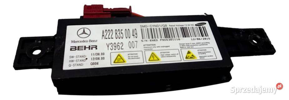 MERCEDES SKLASA W222 W217 Modul sterownik Ruda Śląska