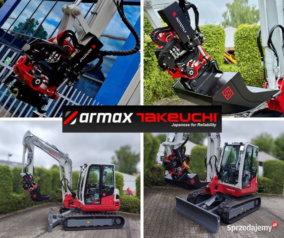 Koparka Takeuchi TB250 V5 ROTOTILT Wyprzedaż nie śląskie Bielsko-Biała sprzedam