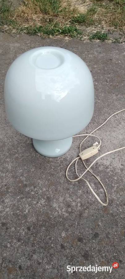 Stara szklana lampa grzybek PRL Koło sprzedam