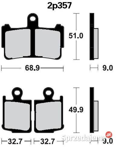 KLOCKI HAMULCOWE NISSIN 357ST HONDA VFR 1200 Zabrze