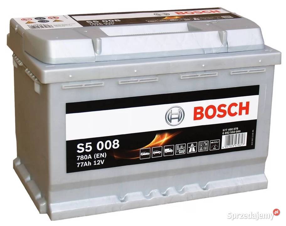 Akumulator Bosch 77Ah 780A EN S5008 PRAWY PLUS Motoryzacja lubelskie Lublin