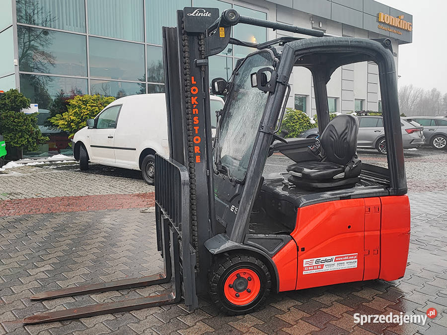 Wózek widłowy elektryczny Linde E16C 16 t duplex Kęty