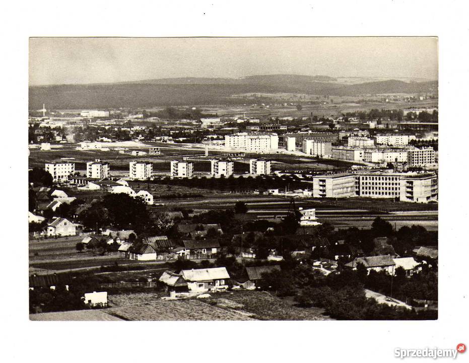 NOWE KIELCE PANORAMA POCZTÓWKA CZARNO BIAŁA Krynki